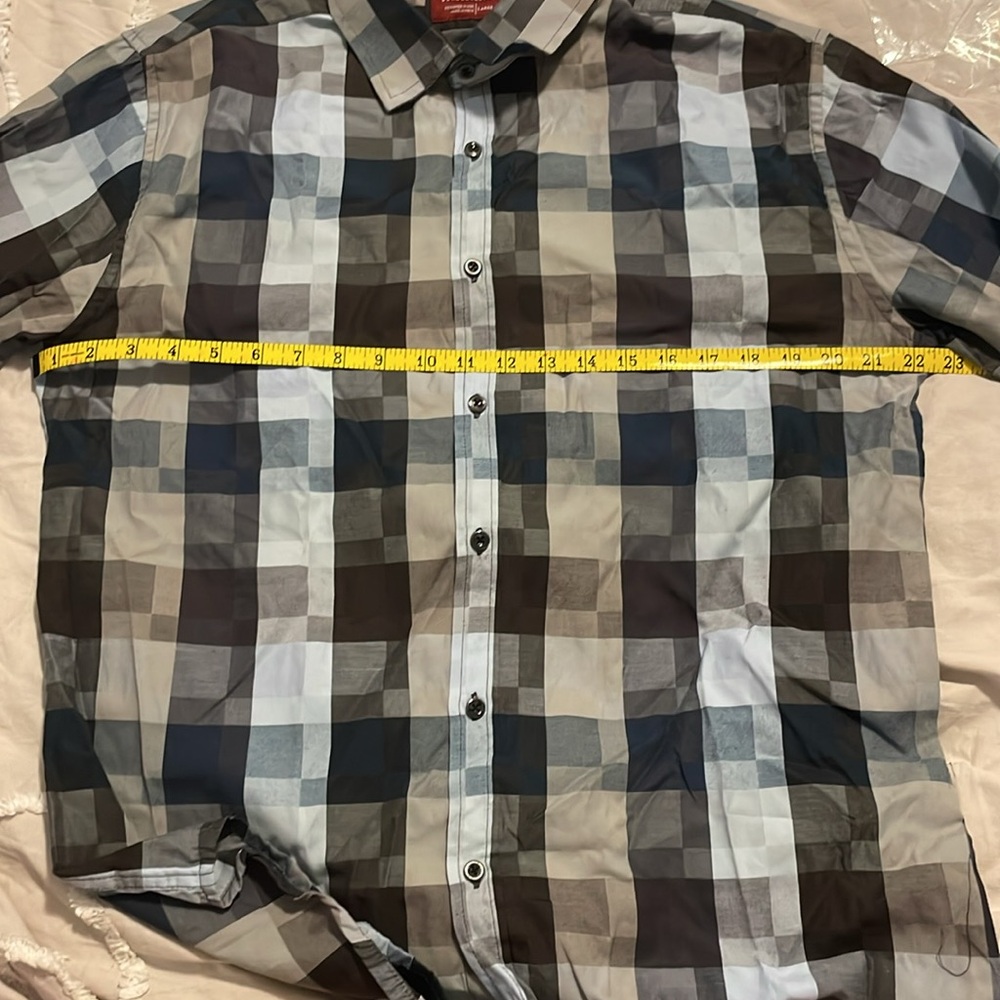 Consequence Blue Plaid Button Down Shirt - image 5